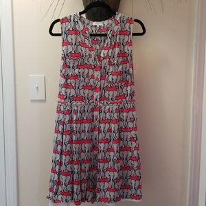 Crown and Ivy Elephant Dress sz 8 - Coral